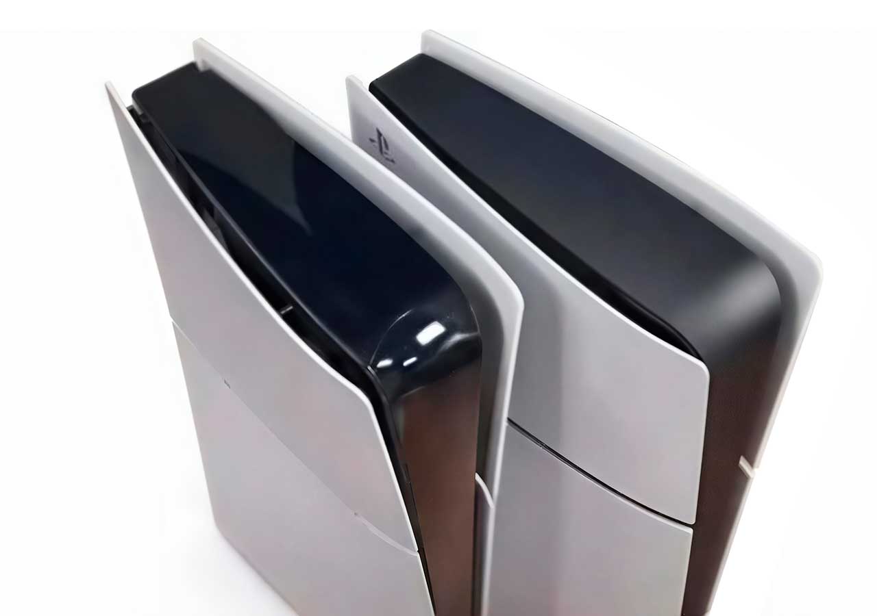 Console de salon - SONY - PS5 Slim - 1000 Go - Blanc et Noir - Ghost of